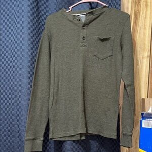 Men’s Olive Green Long Sleeve Shirt